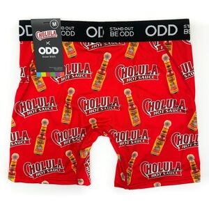 Odd Sox Cholula Hot Sauce Boxer Briefs Mens Medium Underwear Red Funny Gift